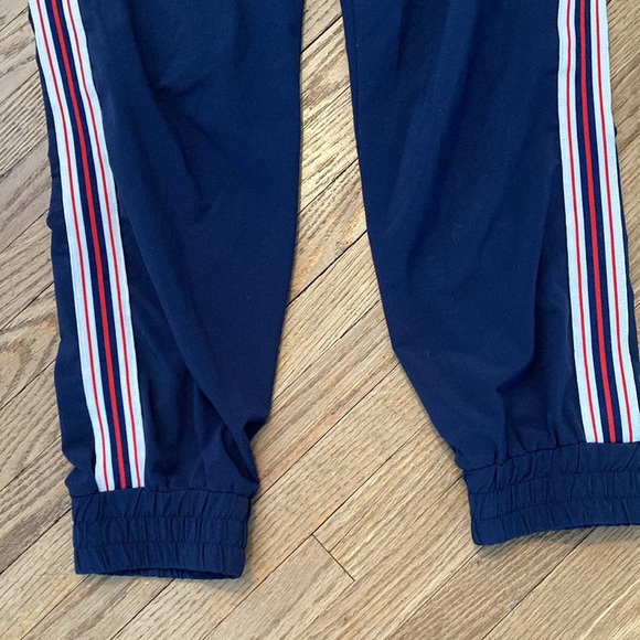 TNA Blue and Red Track Pants with Sporty Stripes - Picture 2 of 8